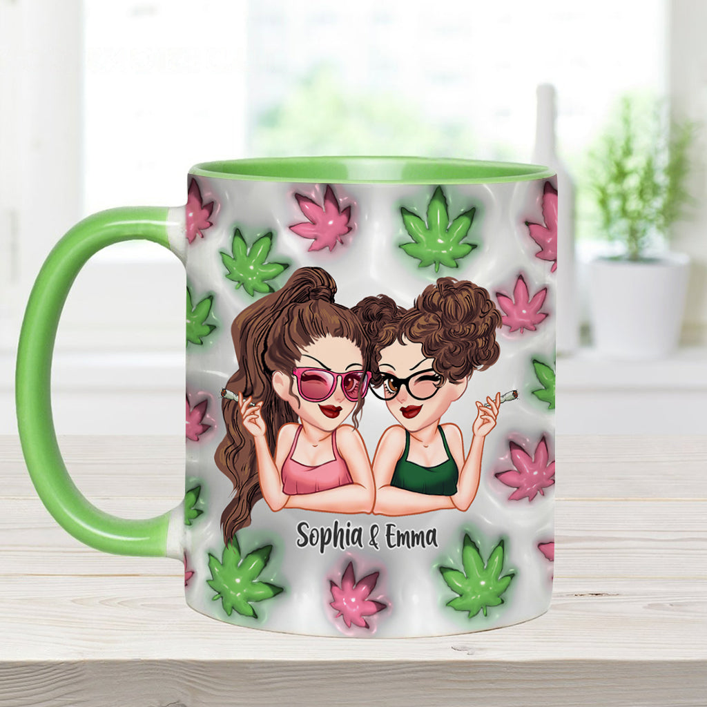 Best Buds Forever - Personalized Weed Accent Mug