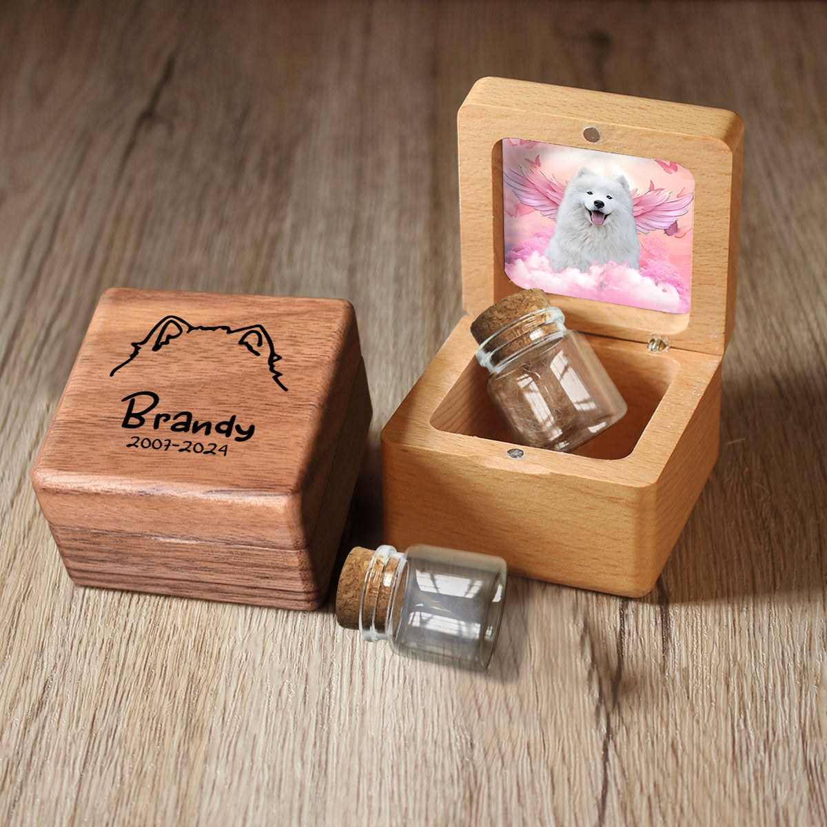 Ich vermisse dich sehr – Personalisierte Erinnerung an Hundefell