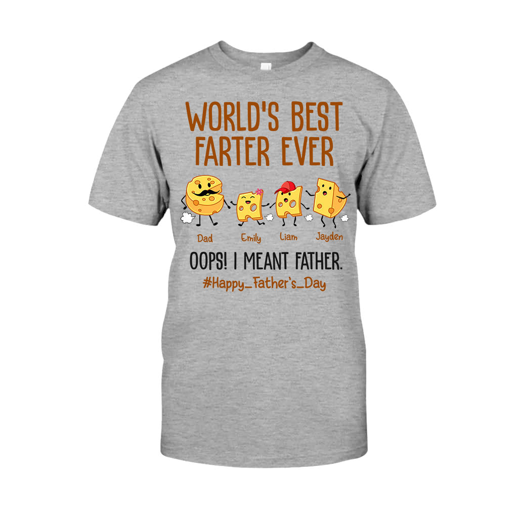 Der beste Furzer der Welt – Lustiger Käse – Personalisiertes Vater-T-Shirt und Hoodie