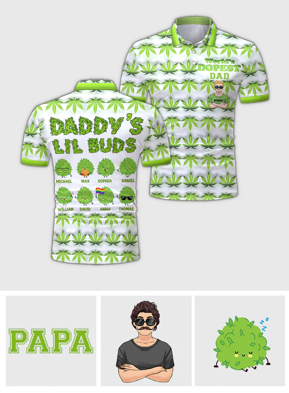 Der coolste Papa aller Zeiten – personalisiertes Vater-Poloshirt