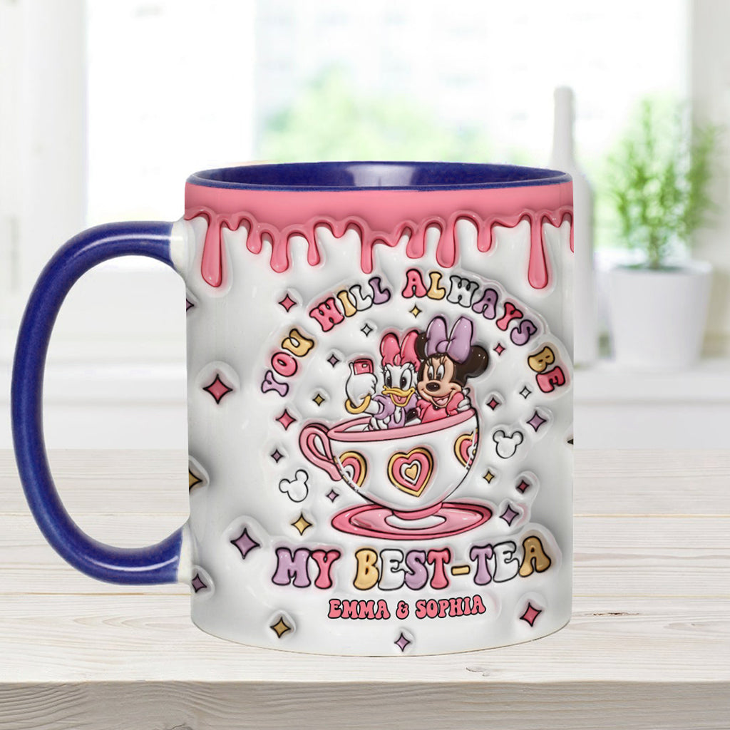 Du wirst immer meine Beste sein – Personalisierte Tasse mit dem Aufdruck „Beste Freundin“