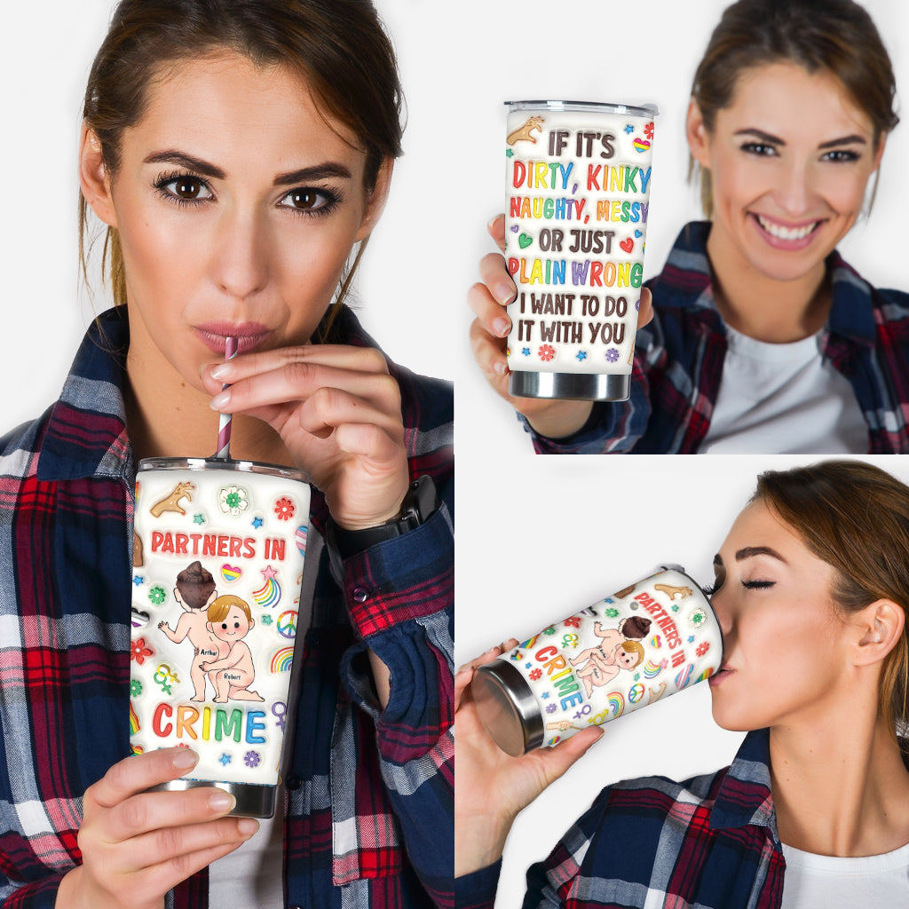 Partner in Crime – Personalisierter LGBT-Unterstützungsbecher