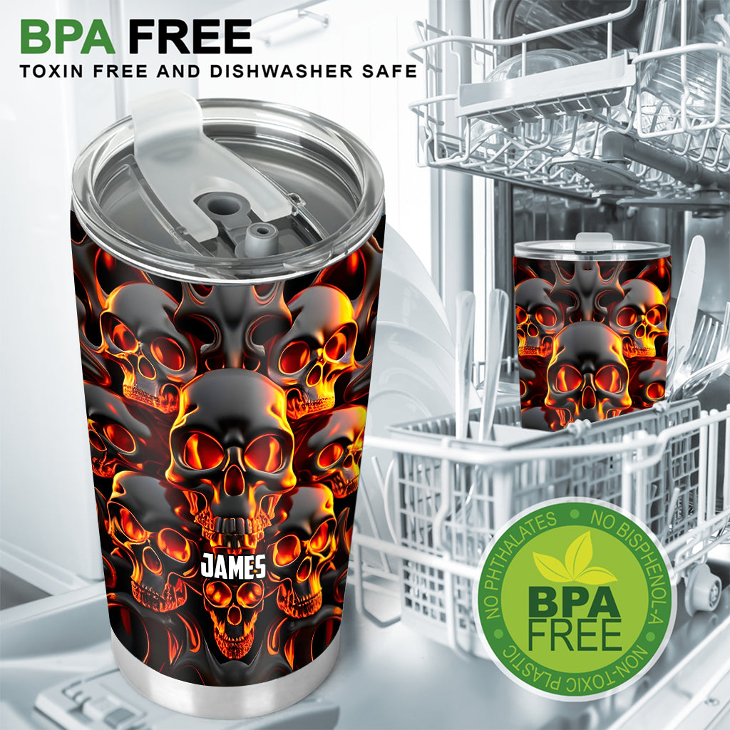 Berühr meinen Kaffee und ich trinke aus deinem Schädel – personalisierter Totenkopf-Becher