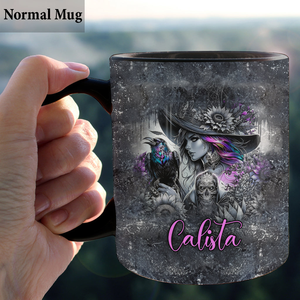Flying High On Halloween Night - Personalized Witch Mug