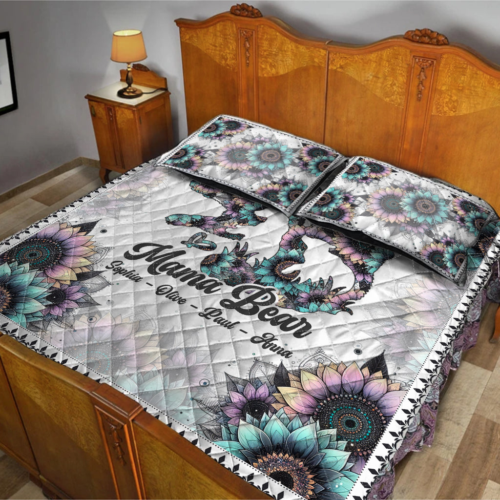 Mama Bär – Personalisiertes Mutter-Quilt-Set