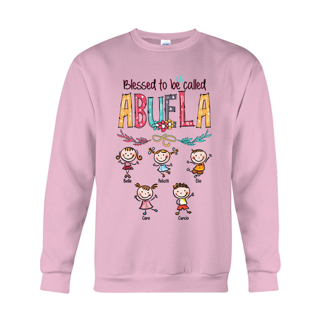 Dios Me Regaló Dos Títulos – Personalisiertes Oma-T-Shirt und Kapuzenpullover
