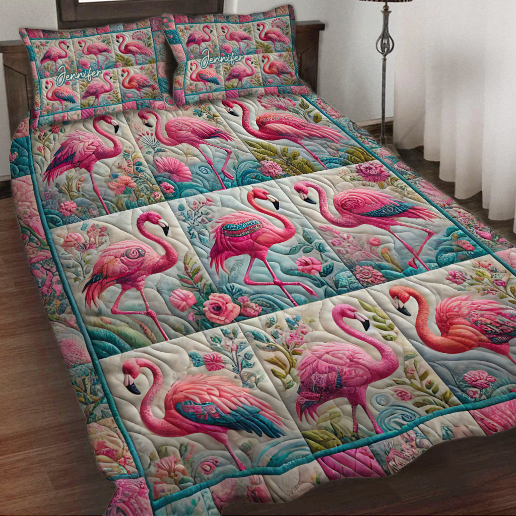 Vintage Flamingo – Personalisierte Flamingo-Bettwäsche
