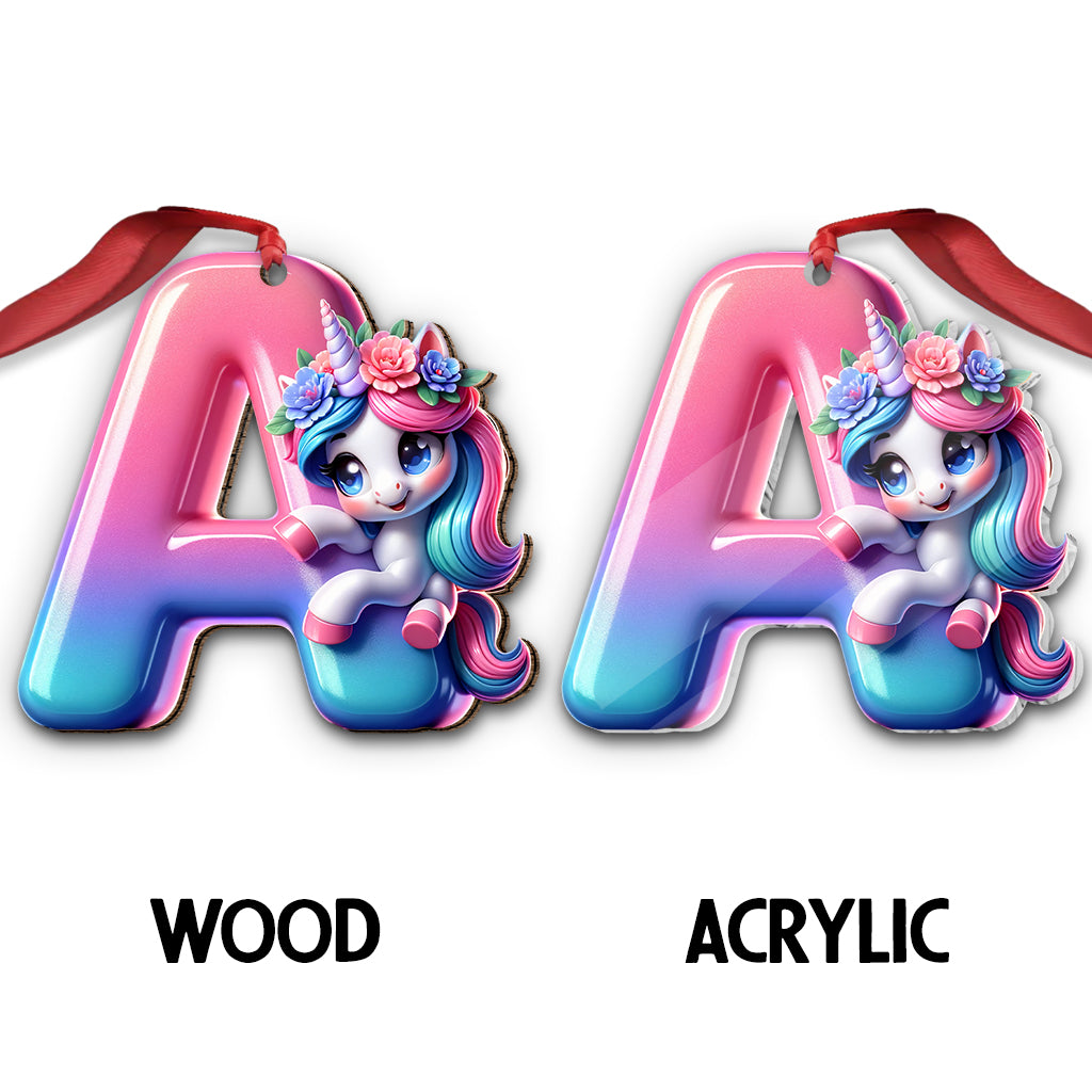 Niedlicher Einhorn-Brief – personalisierter Kinderschmuck