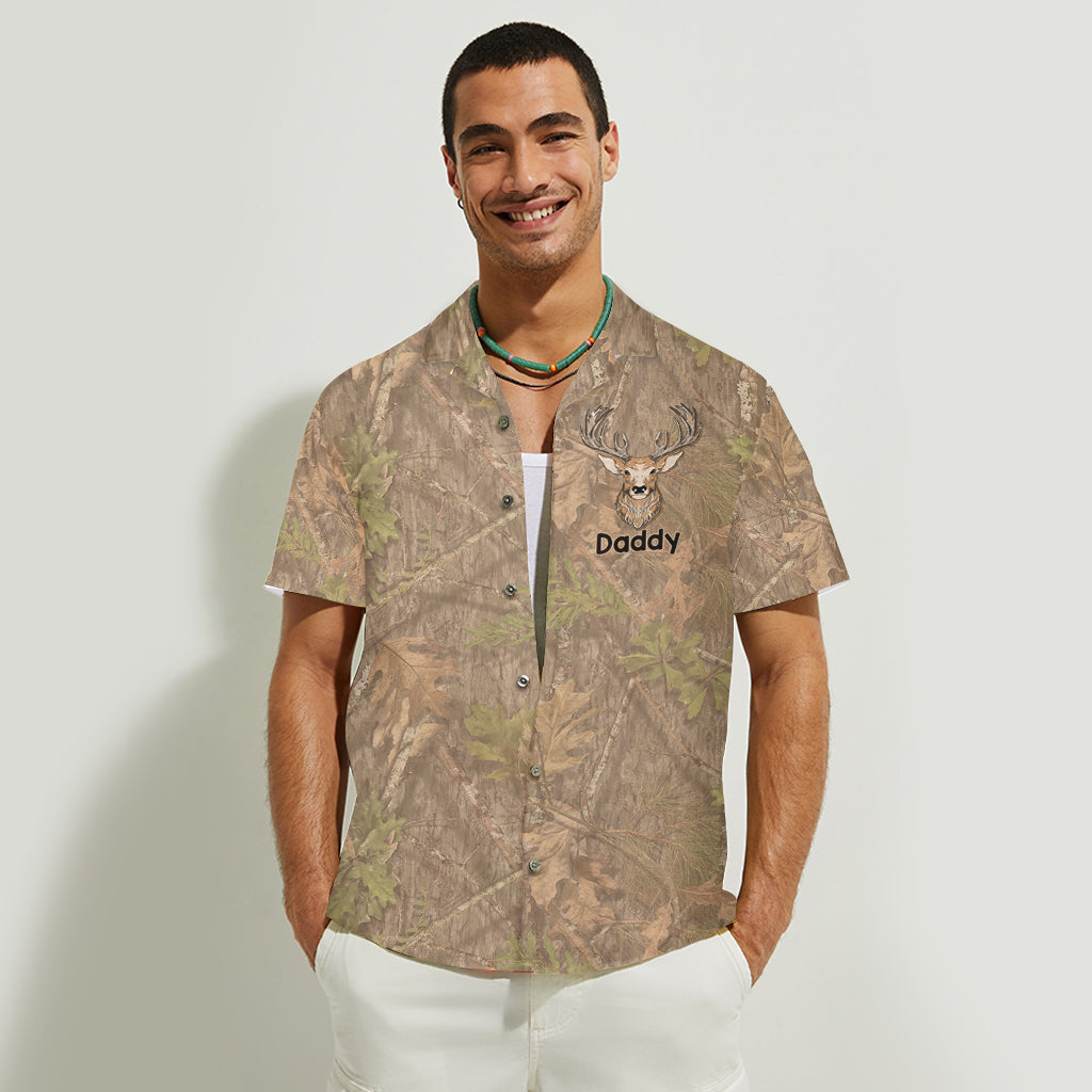 Hunter Dad Deer Hunting - Personalized Hunting Hawaiian Shirt