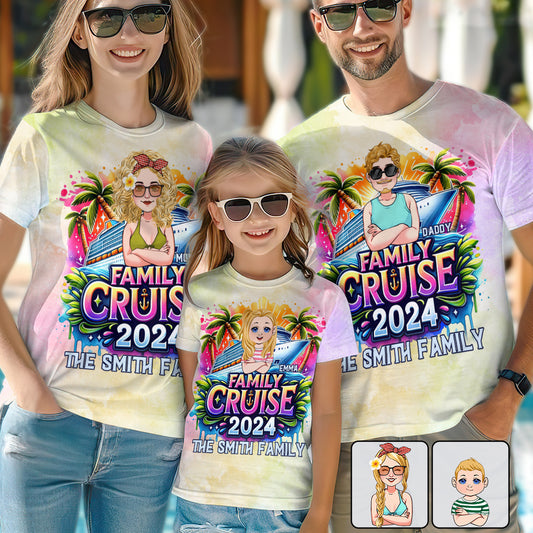 Family Cruise - Personalized Cruising All Over Shirt