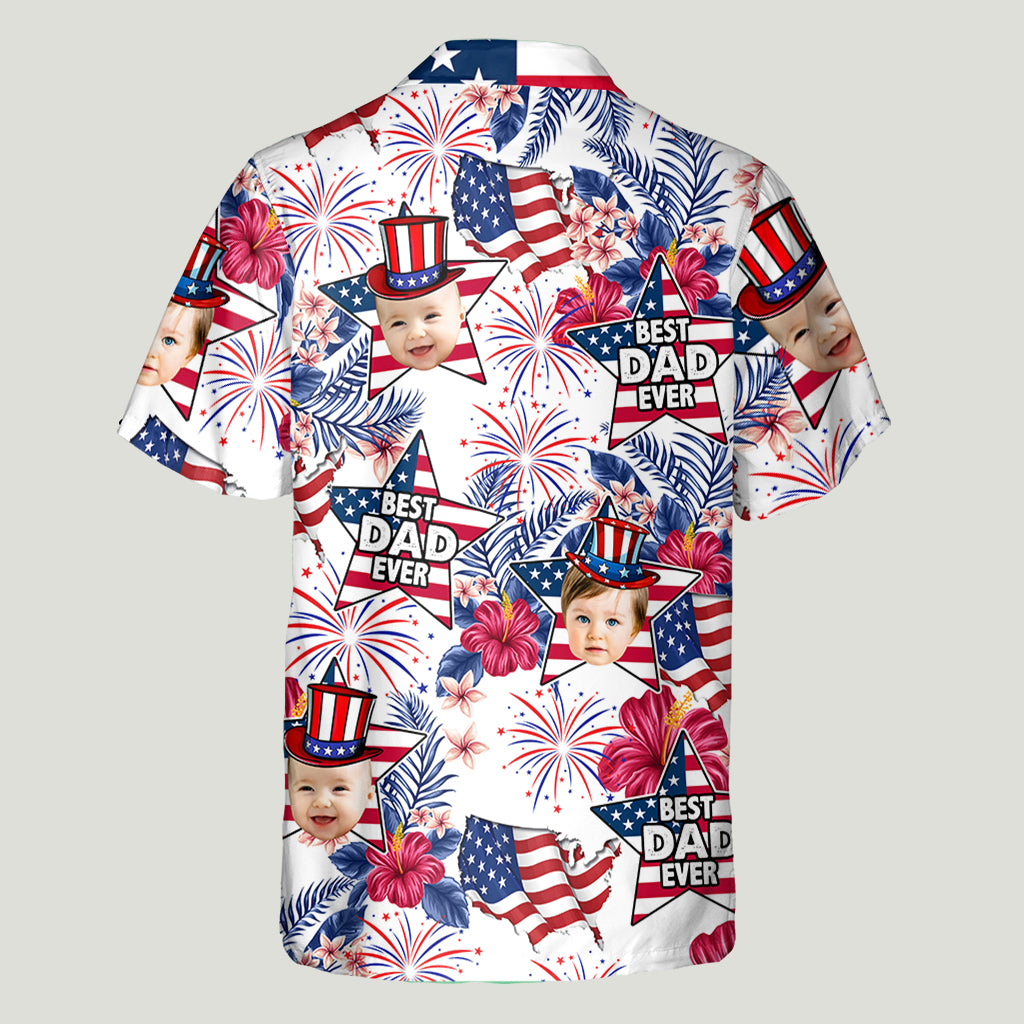 Bester Papa aller Zeiten - Personalisiertes Hawaiihemd für Väter
