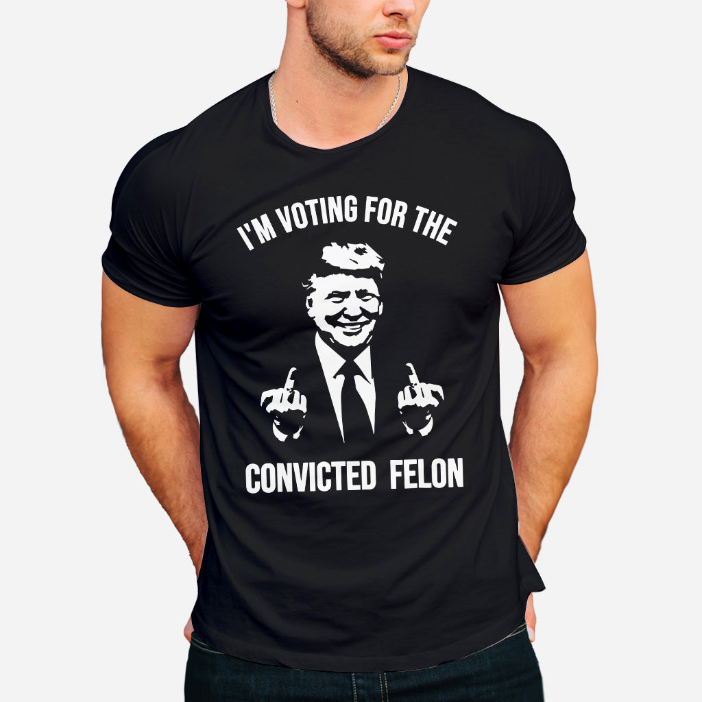 Trump-Shirt, „Ich wähle den verurteilten Verbrecher Trump 2024“-Shirt, Republikanische Shirts, Pro-Trump-T-Shirt, 45-47-Shirt, MAGA-Shirt