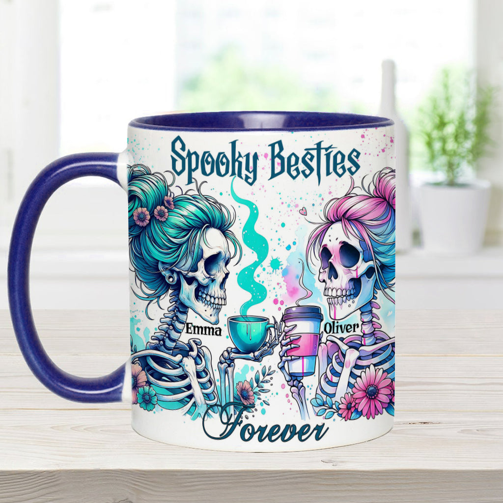 Spooky Besties Forever - Personalized Bestie Accent Mug