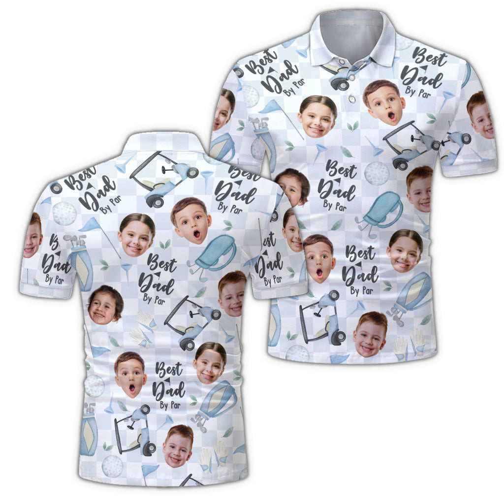 Bester Papa überhaupt – personalisiertes Golf-Poloshirt