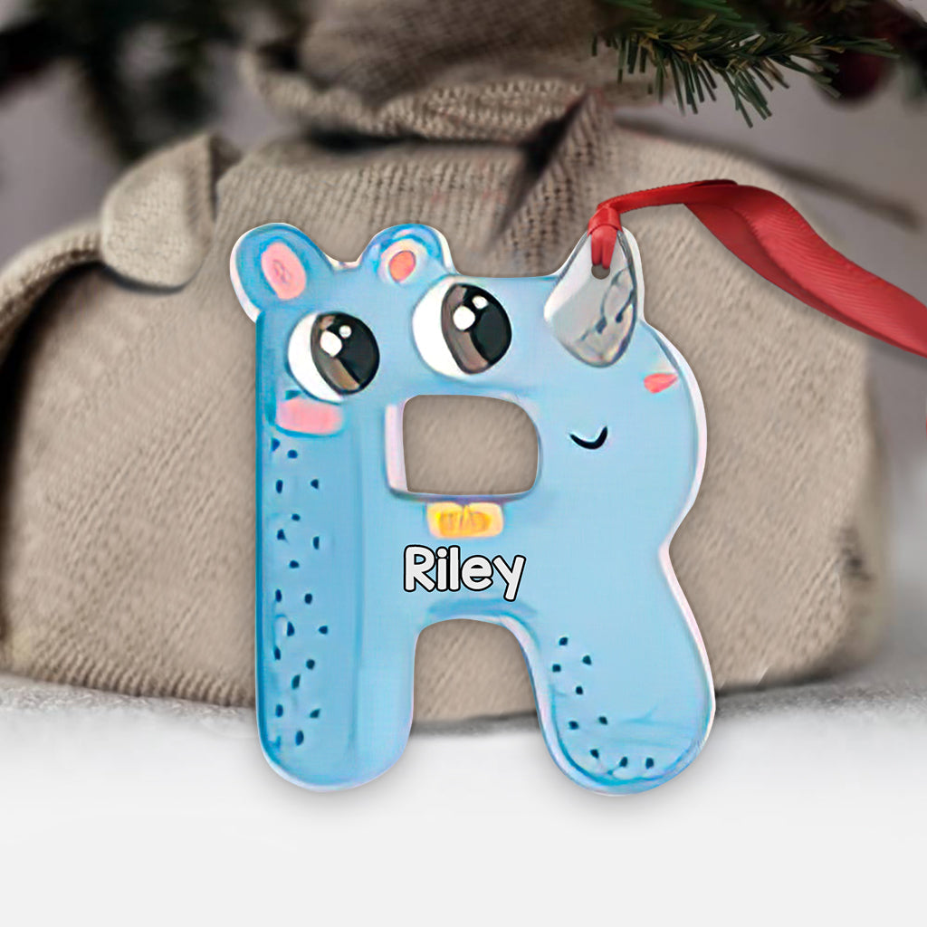 Cute Letters - Personalized Kid Ornament