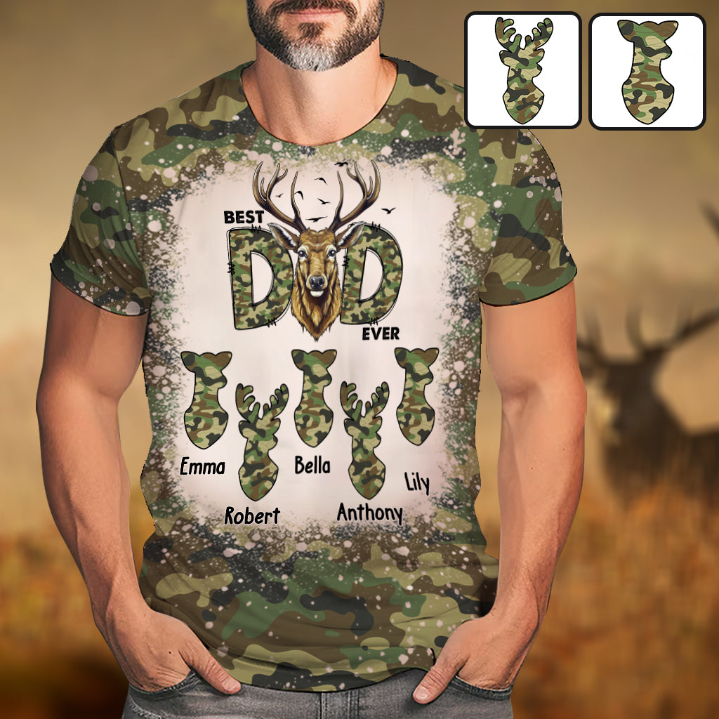 Bester Jagd-Papa – Personalisiertes Vater-Shirt