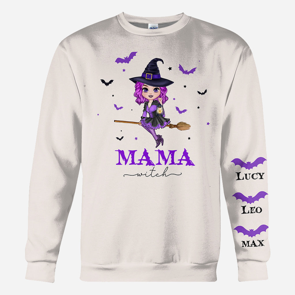 Mama Witch - Personalized Mother All Over Shirt