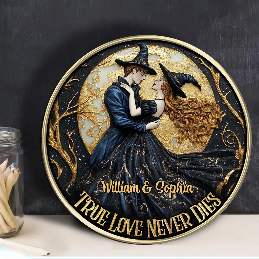 We Got This Beautiful Witch Handsome Devil - Personalized Witch Round Wood Sign