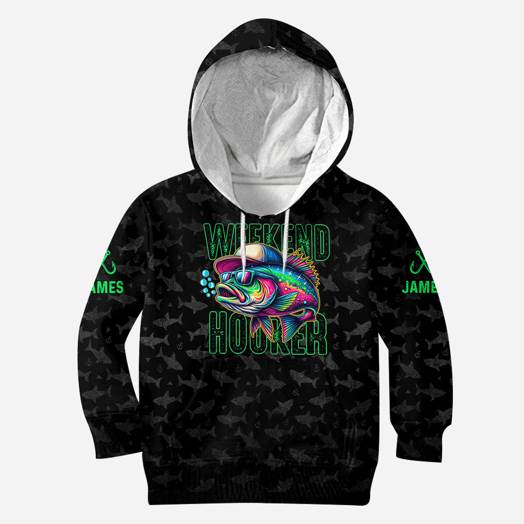 Weekend Hooker – Personalisiertes Angelshirt
