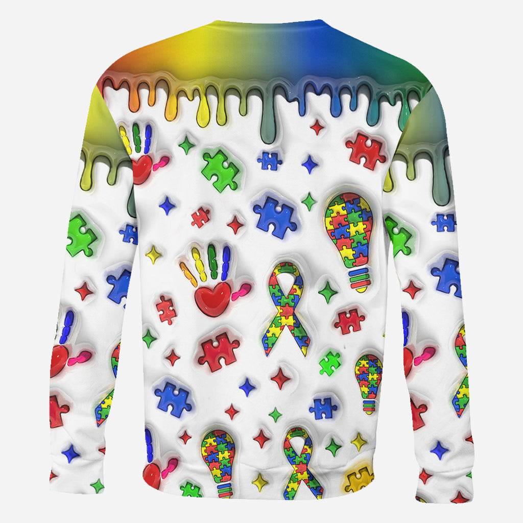 Autismus-Aufklärung – Personalisiertes T-Shirt mit Autismus-Aufklärung