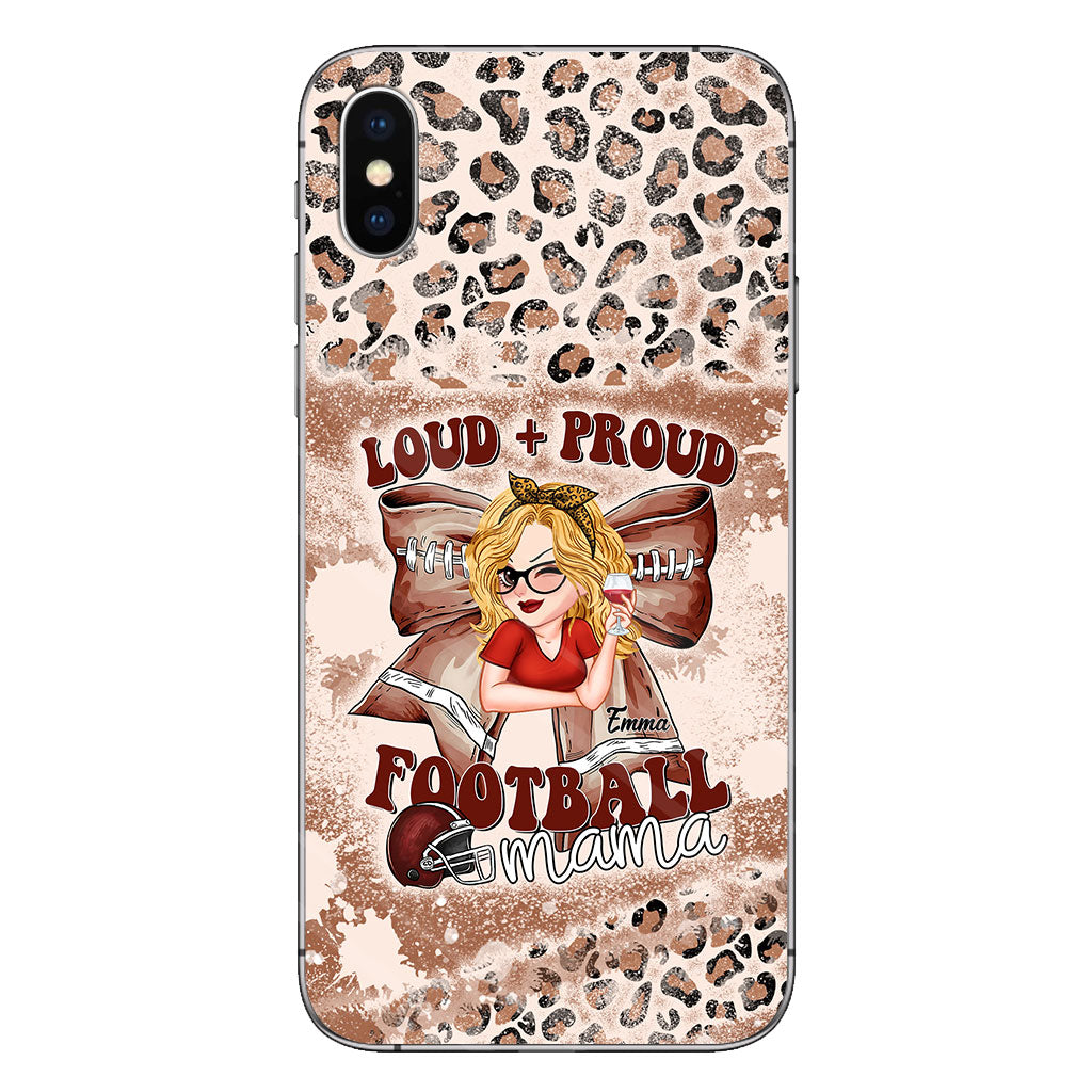 Loud Proud Football Any Title - Personalized Football Clear Phone Case