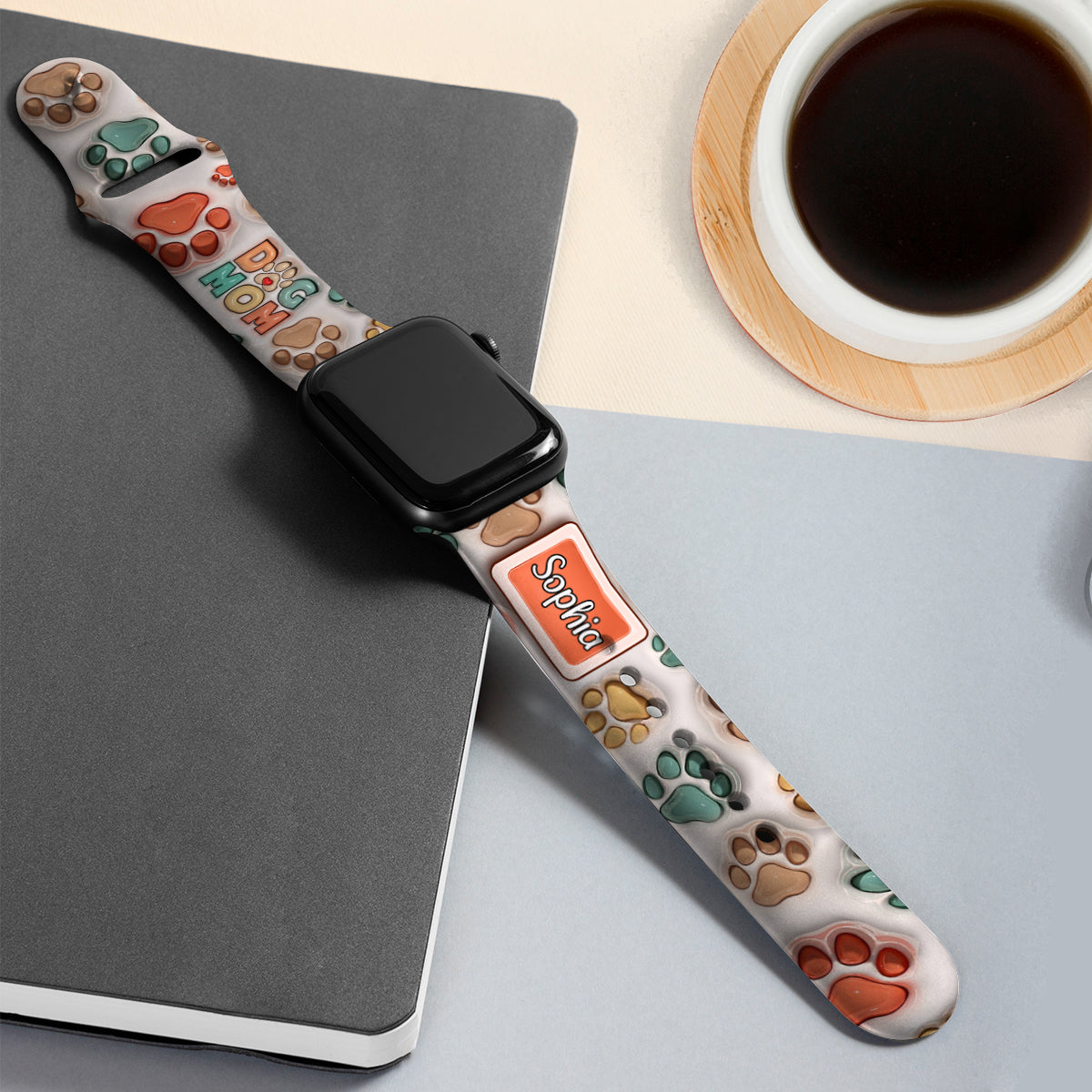 Die beste Hundemama und der beste Katzenpapa aller Zeiten – personalisiertes Apple Watch-Armband für Hunde