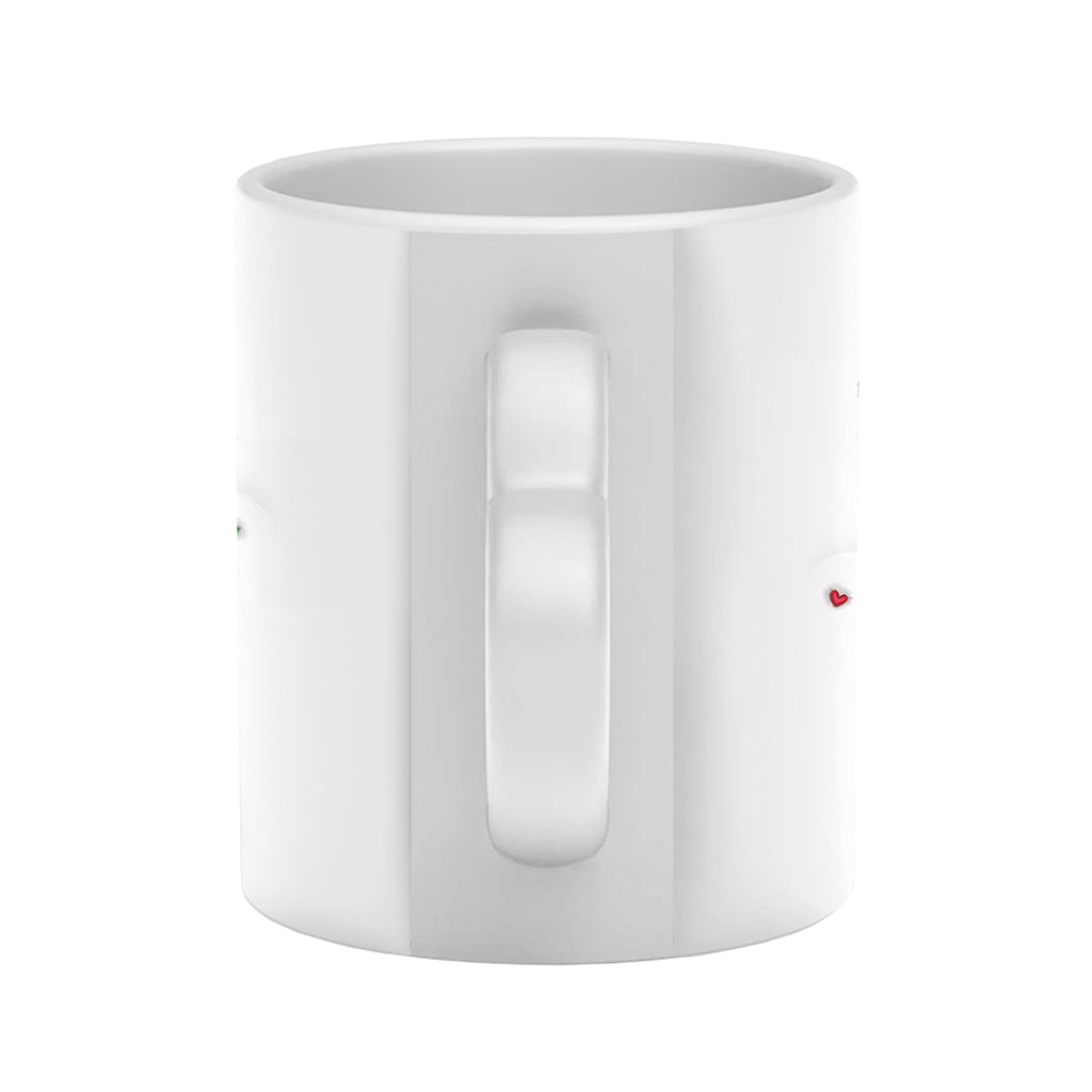 Vom ersten Kuss bis zum letzten Atemzug – Personalisierter Pärchenbecher mit Herzgriff