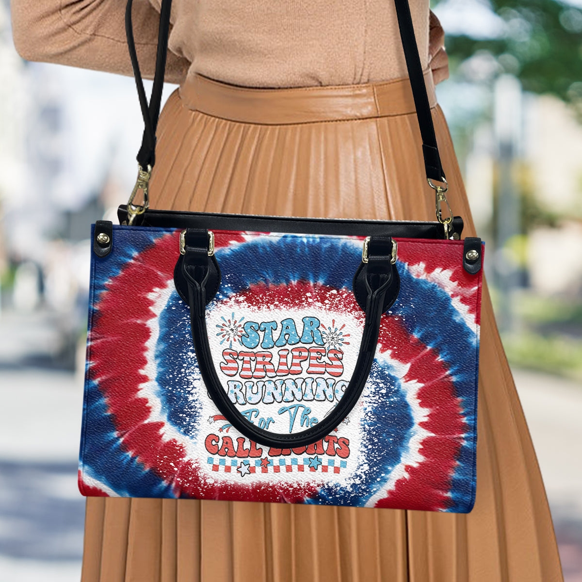 Nurse Life 4th Of July - Personalized Nurse Leather Handbag