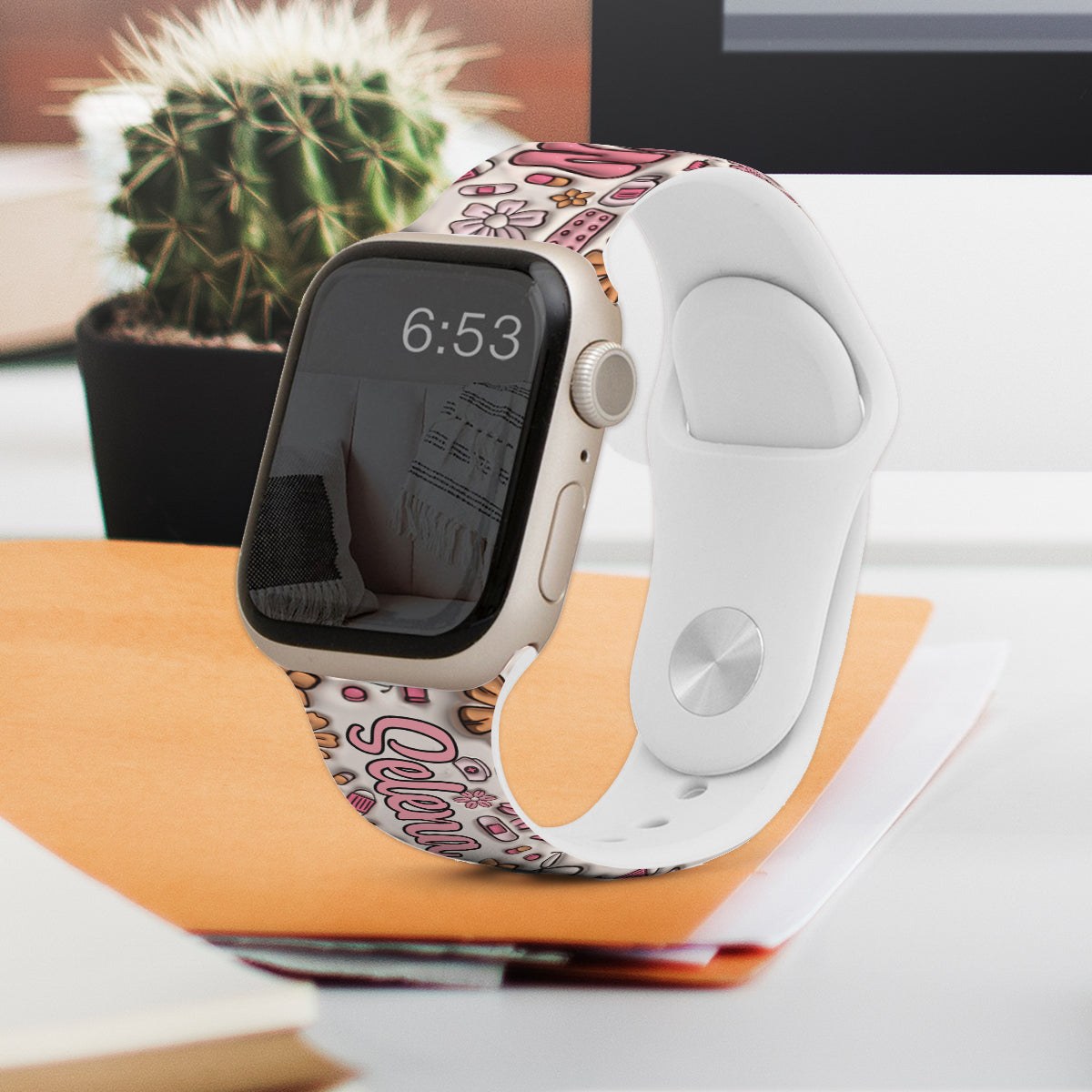Puffy Nurse – Personalisiertes Krankenschwester-Armband für Apple Watch