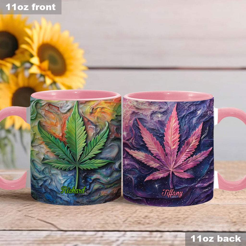 Let's Get Lit - Personalisierter Becher mit Weed-Motiv