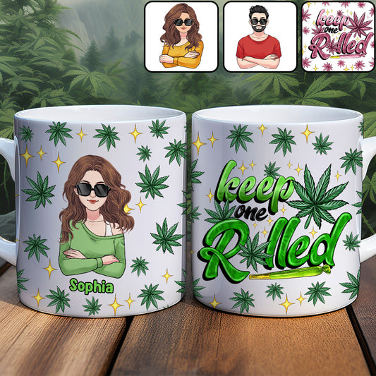 Immer einen gerollt dabei – personalisierter Weed-Becher