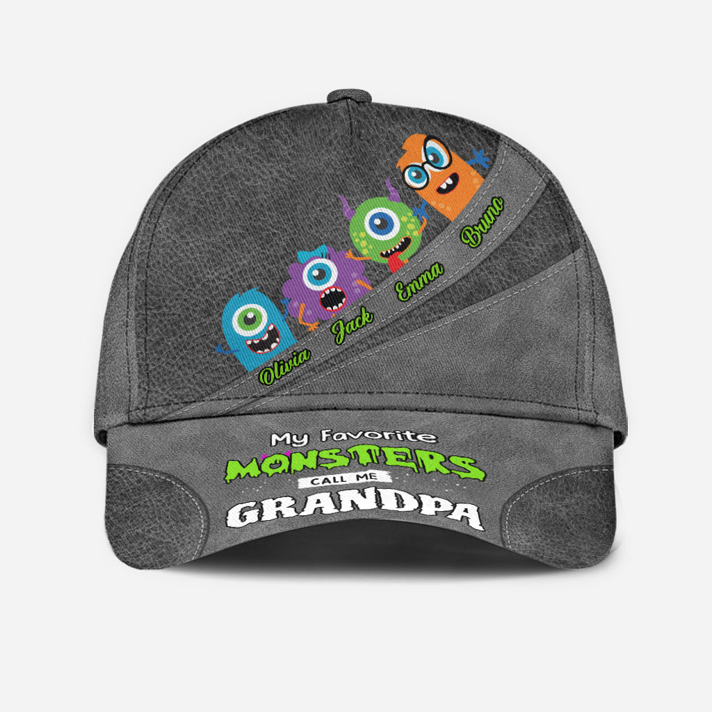 Meine Lieblingsmonster nennen mich Opa Papa - Personalisierte Opa-Klassik-Kappe