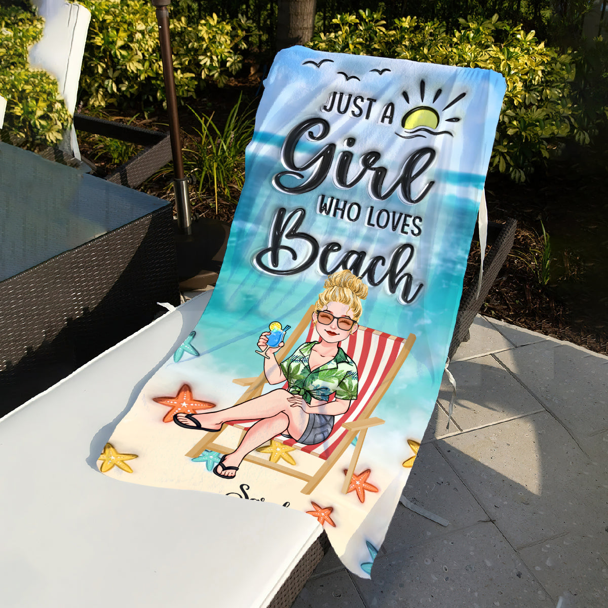 Life Is Better At The Beach - Personalized Sea Lover Beach Towel