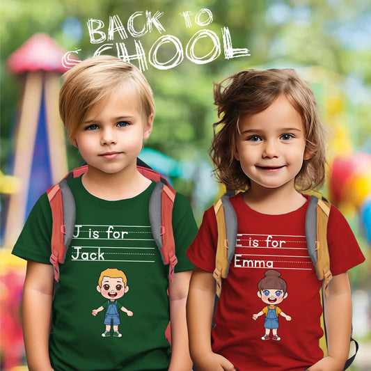 ABC für - Personalisiertes Kinder-T-Shirt und Hoodie