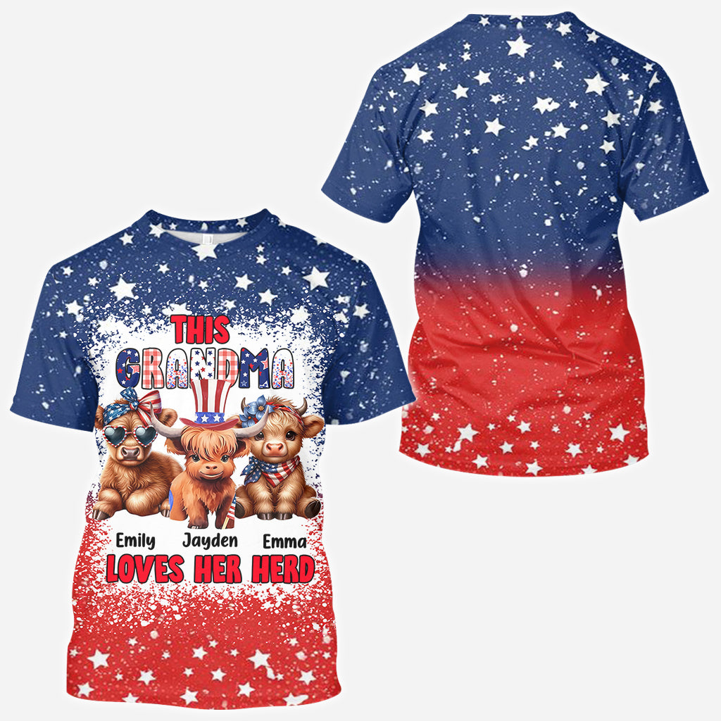 Diese Oma liebt ihre Herde – personalisiertes Oma-Shirt