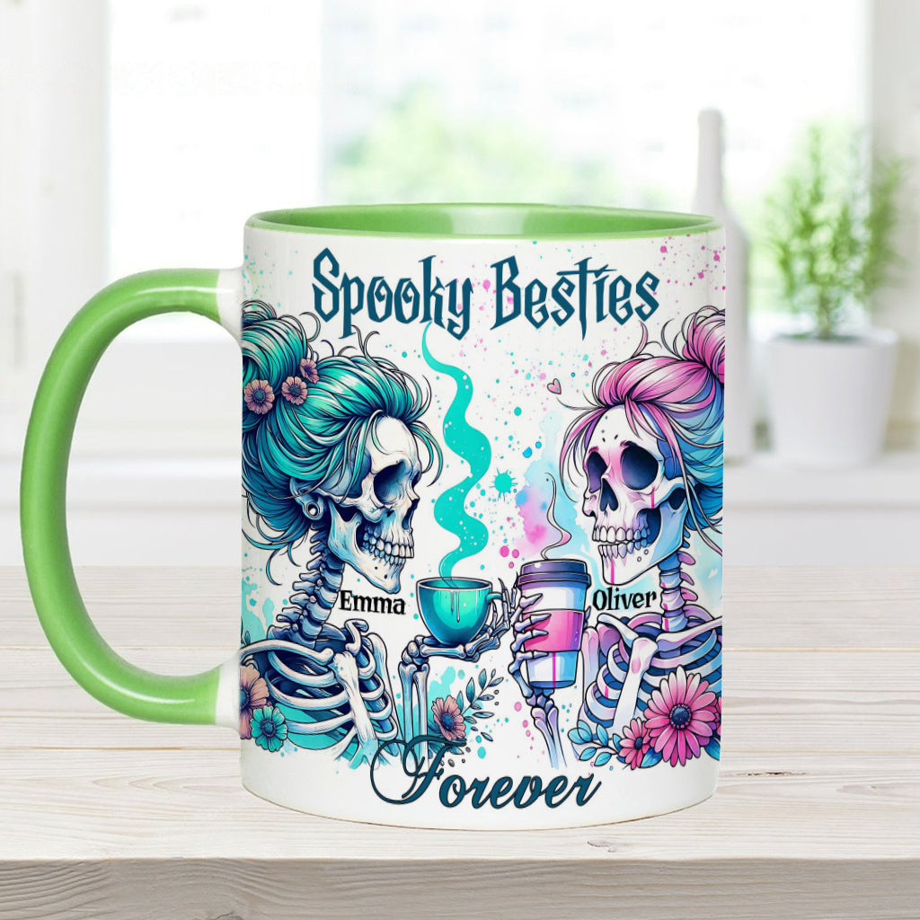 Spooky Besties Forever - Personalized Bestie Accent Mug