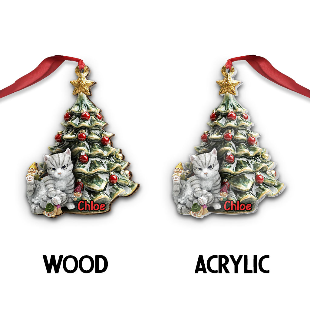 Naughty Cat - Personalized Cat Ornament