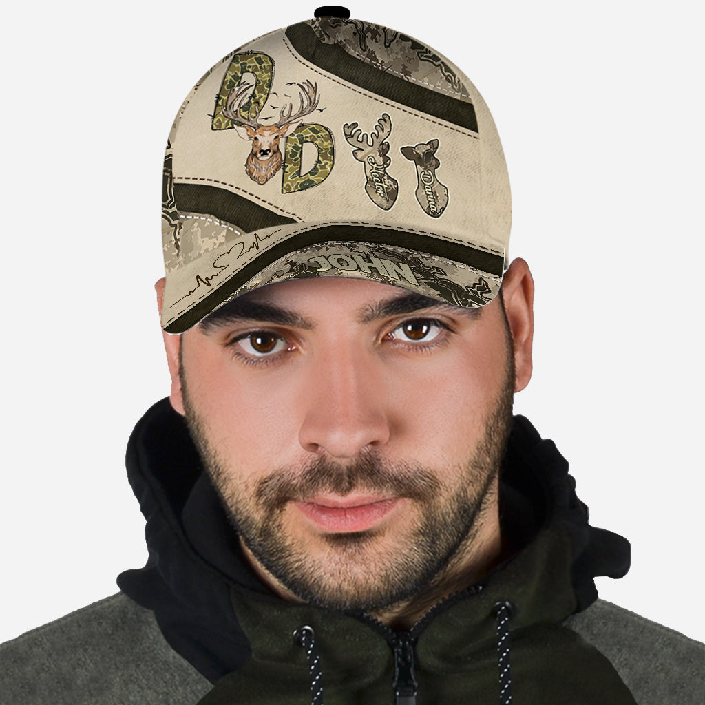 Jäger-Papa-Hirschjagd - Personalisierte klassische Jagdkappe