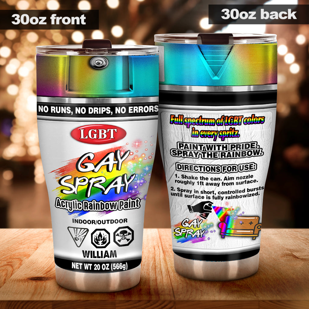 Gay Spray – Personalisierter LGBT-Unterstützungsbecher