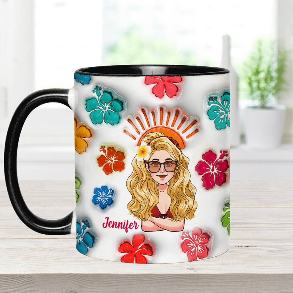Sommerfeeling – Personalisierte Tasse für Meeresliebhaber