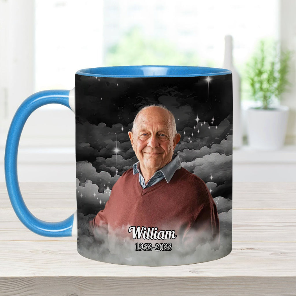 My First Thought In The Morning Is Always You - Personalized Memorial Accent Mug
