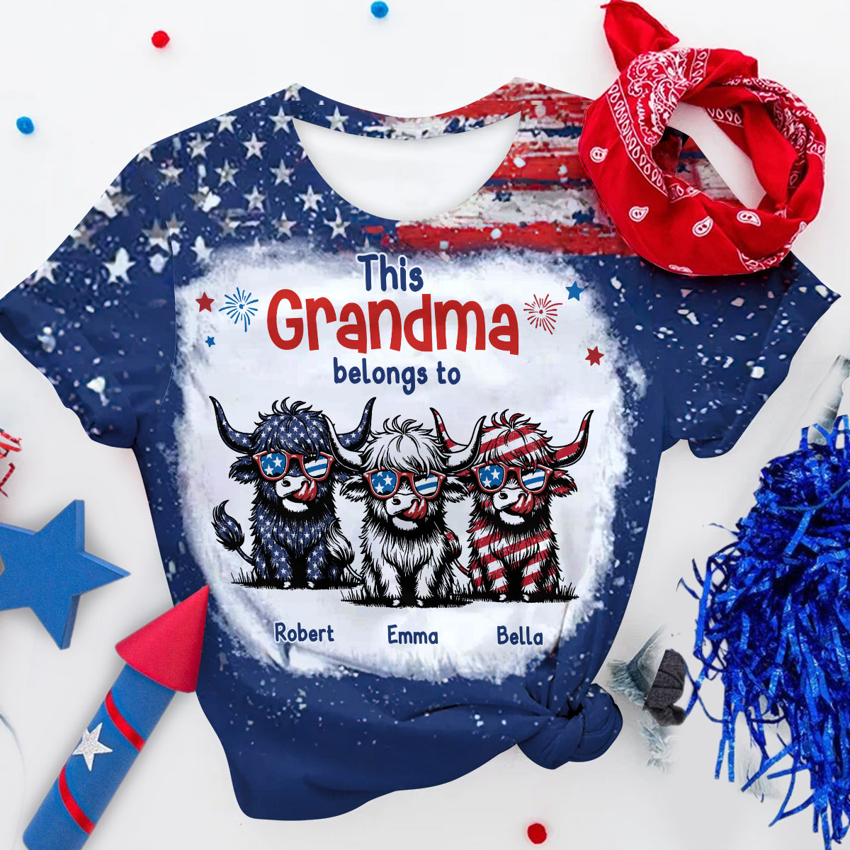 Dieses Oma-Shirt gehört diesen Süßen – personalisiertes Allover-Shirt