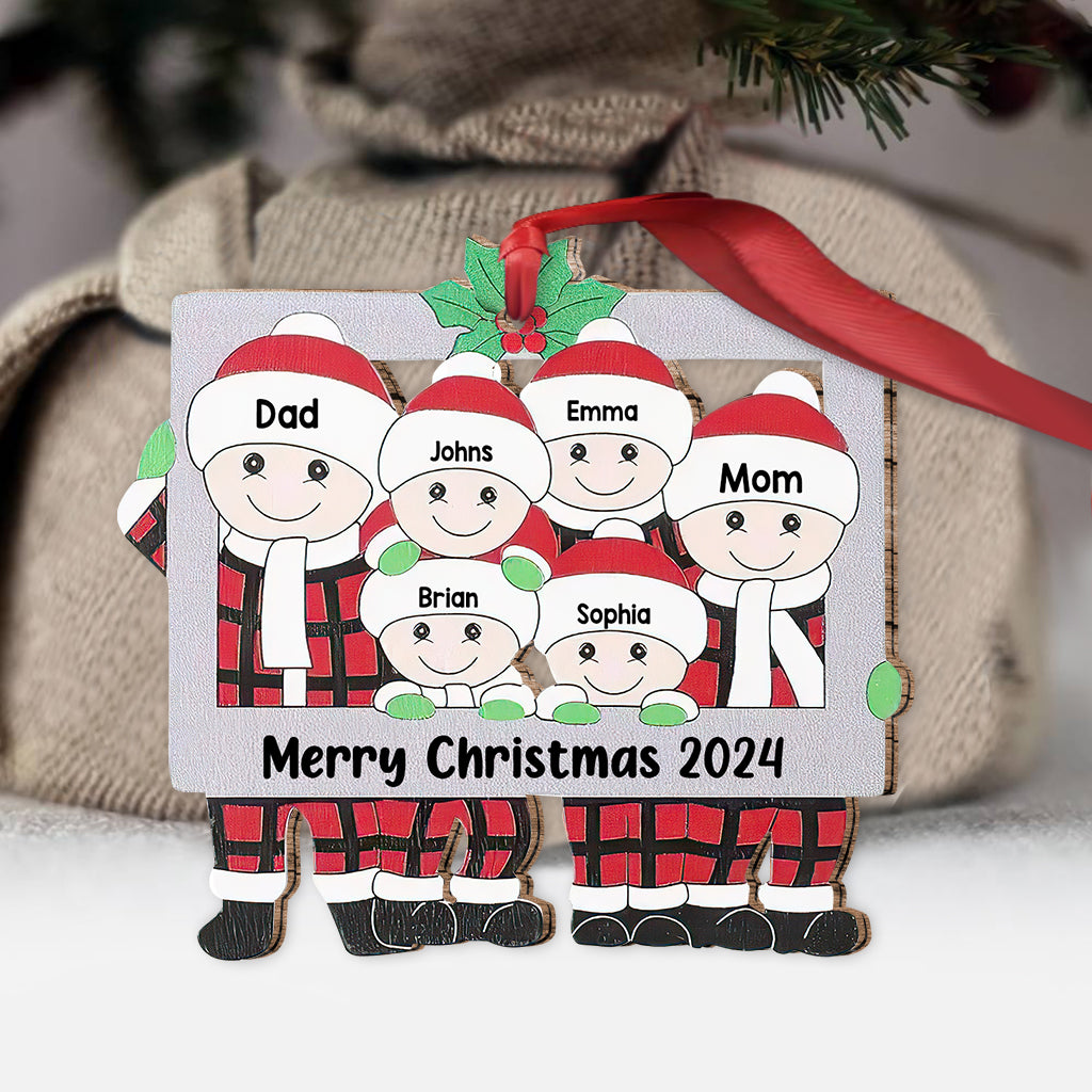Merry Christmas - Personalized Family Ornament