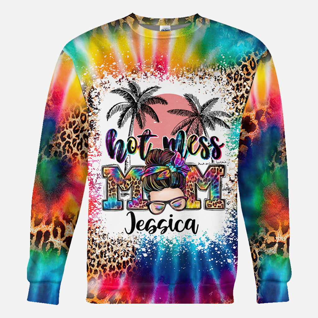 Hot Mess Mom - Personalized Mother All Over Shirt