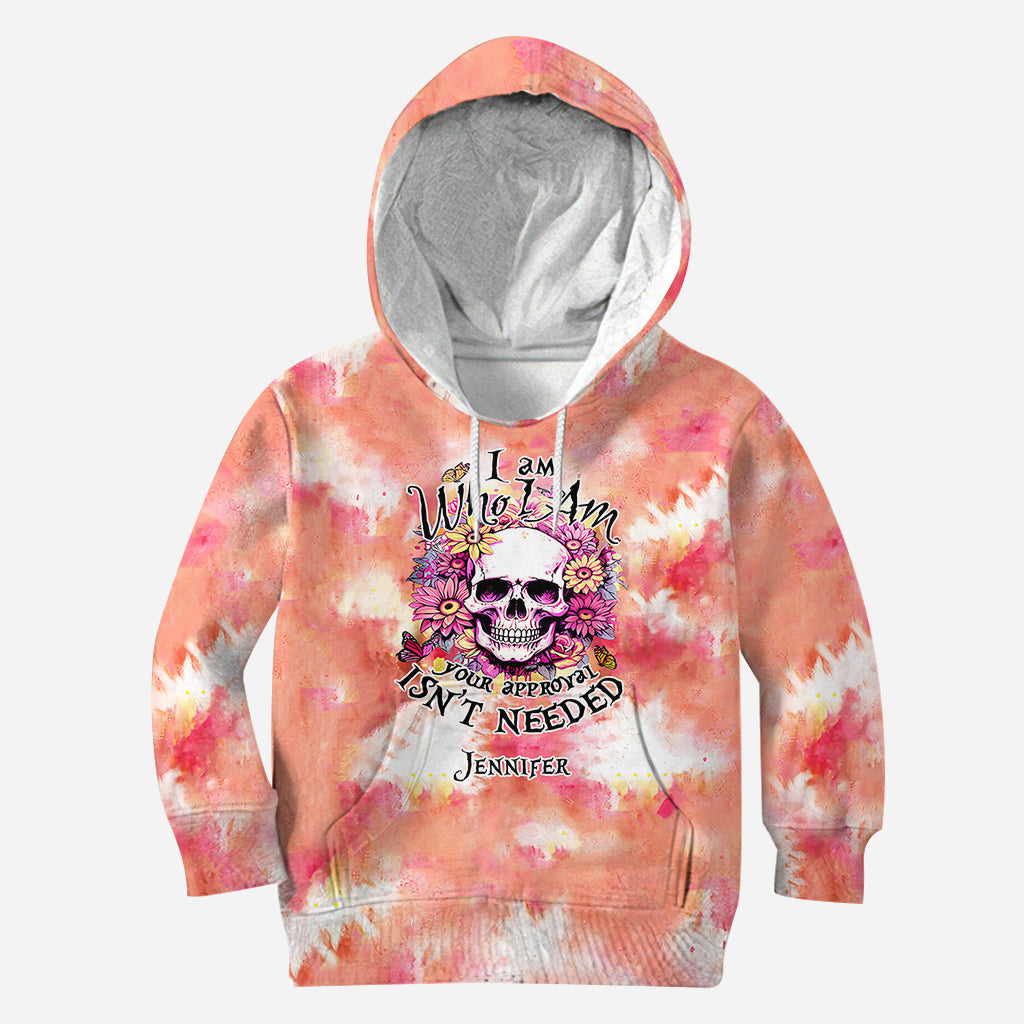 Ich bin, wer ich bin – Personalisierter Totenkopf-Hoodie und Leggings