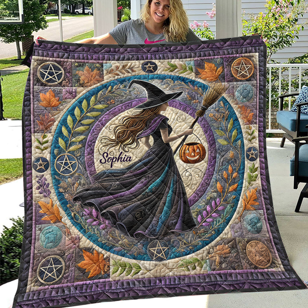 Beautiful Witch - Personalized Witch Quilt