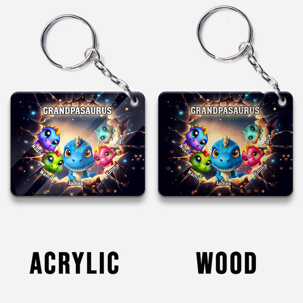 Grandpasaurus - Personalized Grandpa Keychain