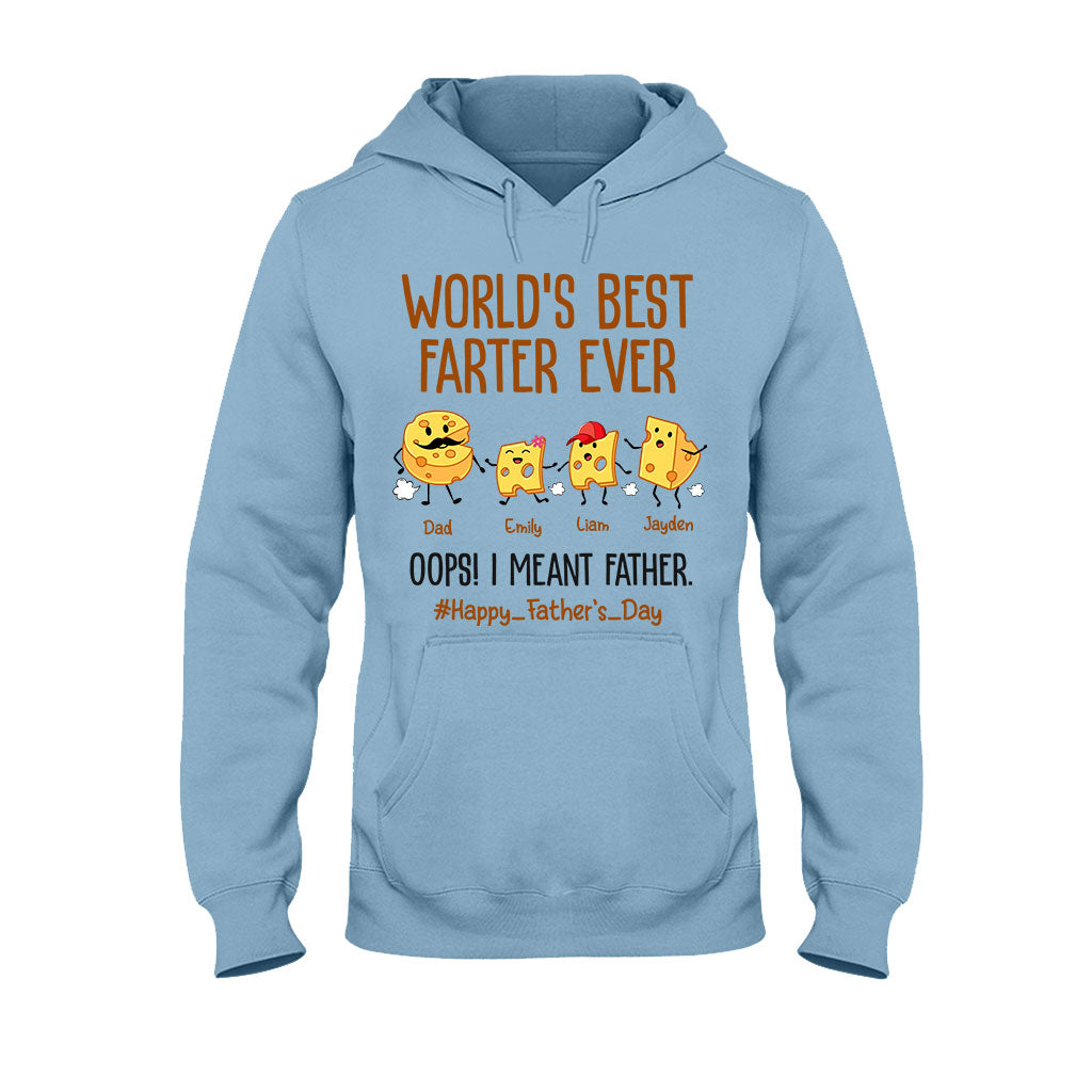 Der beste Furzer der Welt – Lustiger Käse – Personalisiertes Vater-T-Shirt und Hoodie