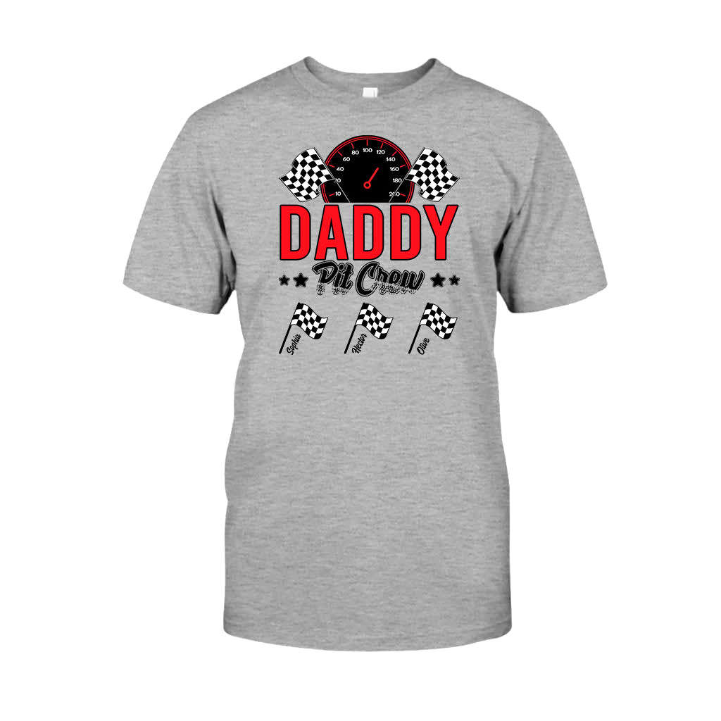 Daddy's Pit Crew Rennflaggen – Personalisiertes Renn-T-Shirt und Hoodie