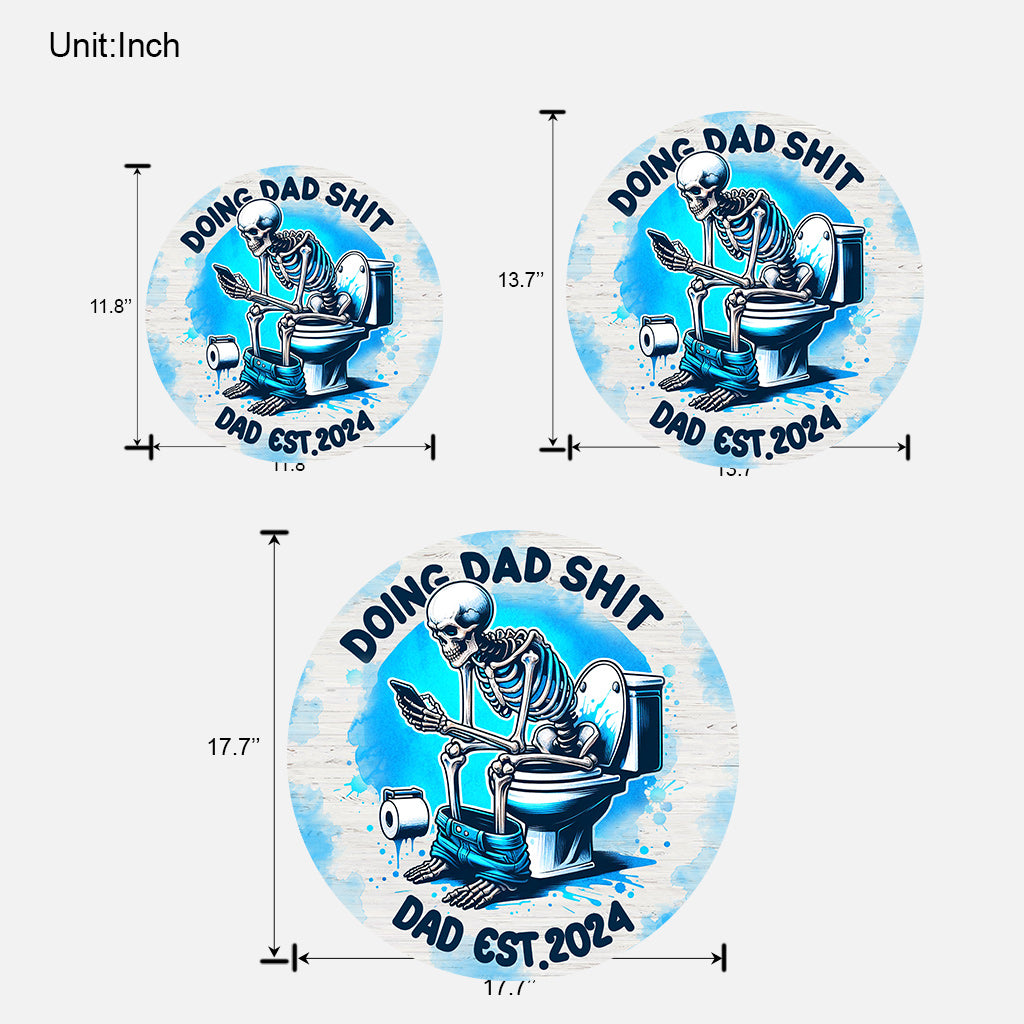 Papa/Opa/Großvater... Mist bauen - Personalisiertes Vater-Holzschild in individueller Form